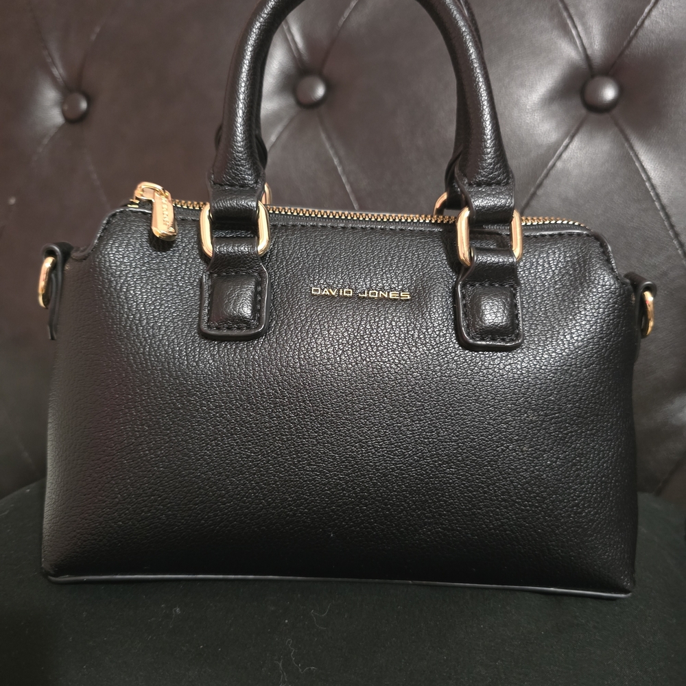 David Jones Black Satchel Bag